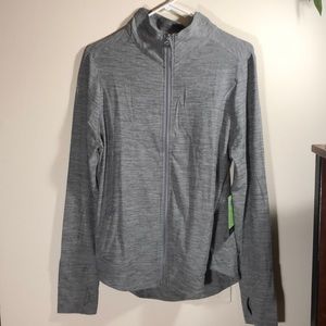 GLYDERO gray athletic/gym/yoga jacket